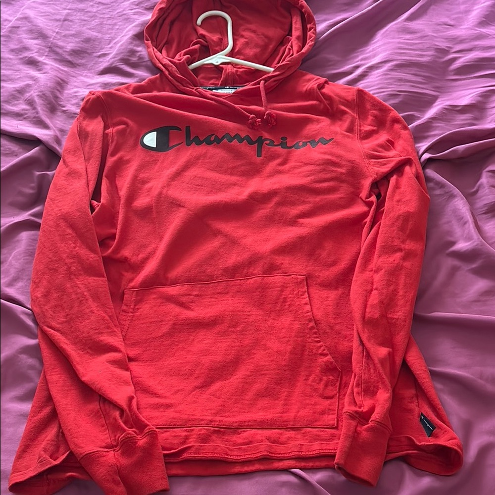 Champion Bold Red Pullover Hoodie